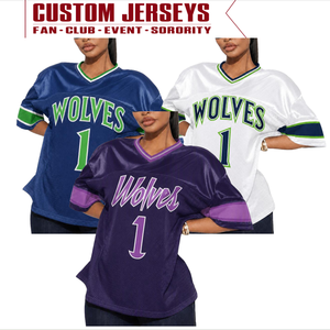 <span class=keywords><strong>Maillot</strong></span> des <span class=keywords><strong>Timberwolves</strong></span> de Minnesota édition City pour femme, coupe ample, tenue de sport, tenue de soirée, <span class=keywords><strong>maillot</strong></span> de supporter pour le jour du match, nom personnalisé, faible MOQ - Product Image 1
