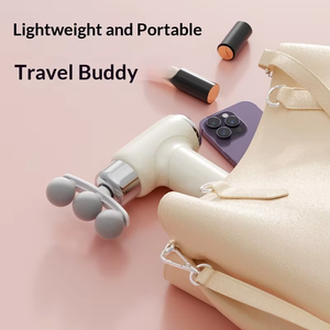 Neue Tragbare Wiederaufladbare Vibrationsmassagepistole mit Zeitsteuerung für Faszien-Körperentspannung und Muskelentlastung - Product Image 3