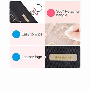 Double-Sided Hanging Jewelry Storage <b>Roll</b> with Metal Hook for Earrings Necklace Ring Other Jewelry Pieces - Product Image 3