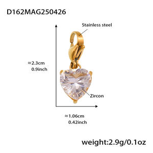 Bracelet pour femme en acier inoxydable avec pendentif breloque en forme de <span class=keywords><strong>petit</strong></span> ours, entièrement serti de diamants, multi-accessoires, mignon, plaqué or 18 carats, vente en gros - Product Image 3