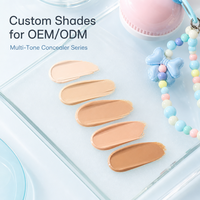 Porte-clés OEM compact correcteur teinté effet pastel, marque privée, haute couvrance, retouche crémeuse