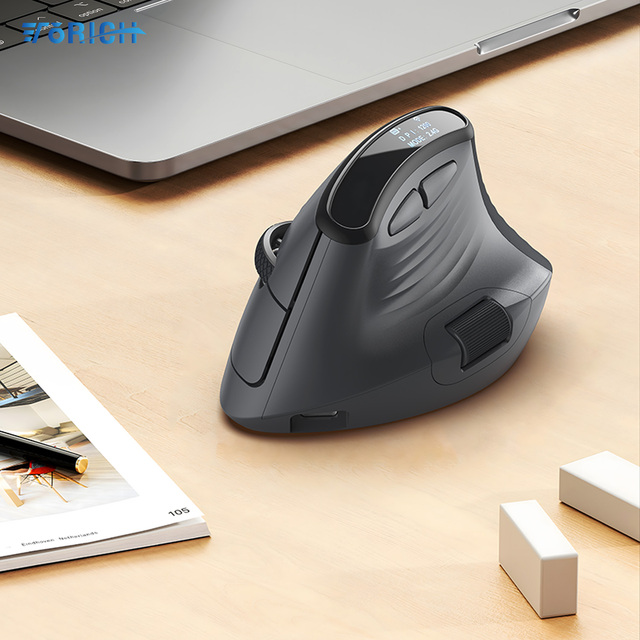 Customized Ergonomic 2.4g USB C Wireless Optical Mouse Vertical Rechargeable Inalambrico for Gaming on PC Digital Screen Display