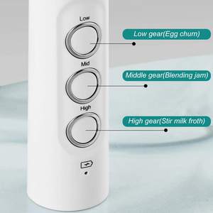 <span class=keywords><strong>Mousseur</strong></span> à lait rechargeable usb puissant, aérateur électrique portatif, <span class=keywords><strong>mousseur</strong></span> de café à lait avec 3 fouets blanc noir - Product Image 4