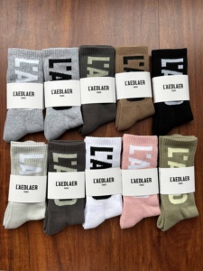 Fabricant de chaussettes personnalisées, échantillons gratuits, logo personnalisé, chaussettes de sport unisexes, chaussettes de sport en coton French Terry - Product Image 6