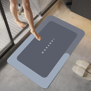 Lembut nyaman tahan cetakan penyerap Super antiselip desainer bak mandi lantai kaki bumi tikar kamar mandi tikar Shower - Product Image 5