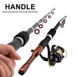 <span class=keywords><strong>Canne</strong></span> à pêche Moulinet Combos appâts ensemble de matériel Leurre <span class=keywords><strong>canne</strong></span> Spinning Reel <span class=keywords><strong>Mer</strong></span> tige En Fiber De Carbone Télescopique <span class=keywords><strong>Kit</strong></span> De Pêche - Product Image 4