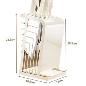 Pioneer 304 Stainless Steel Knife Block Set With Cutting Board And Holder For Kitchen Use - Product Image 3