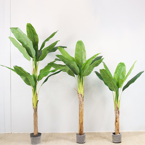 Prodotti Bonsai all'ingrosso grandi banane in vetroresina artificiali palme per interni verdi compleanni pasqua - Product Image 1