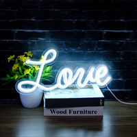 Letras Luminosas LED de Acrílico Estilo Inglés con Neón, Decoraciones de Pared para Bodas, Feliz Cumpleaños