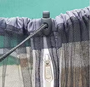 <span class=keywords><strong>Parasol</strong></span> de jardin pliable léger en polyester avec moustiquaire intégrée pour lit, idéal pour le camping (pour adultes) - Product Image 3