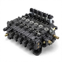 Ensemble de distributeur hydraulique principal pour excavatrice, bloc de soupapes directionnelles multivoies pour système hydraulique de pelle