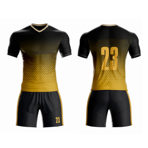 Fancy Soccer Uniformes Color azul Hecho en poliéster Media manga Cómodo Sublimación para hombres Uniformes de fútbol Camiseta de fútbol - Product Image 6