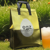 Sac isotherme réutilisable en non-tissé avec couleur et logo personnalisés pour aliments, lait, gâteaux, pain, chocolat