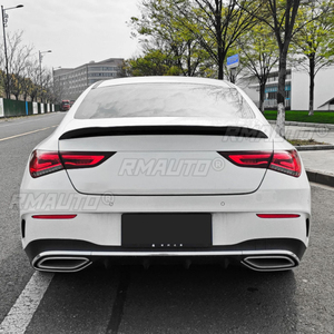 Front Bumper Lip Chin Accessories Splitter Tuning Body Kit Spoiler Trim for Mercedes Benz CLA Class C118 X118 W118 2020-2023 - Product Image 5