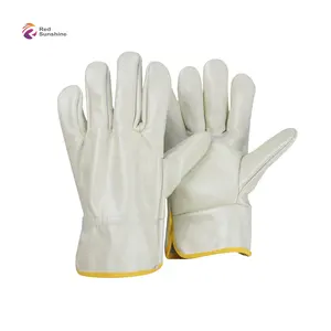 Custom Logo Furniture Leather Grip Safety Work Hand Arbeitshandschuhe Gloves
