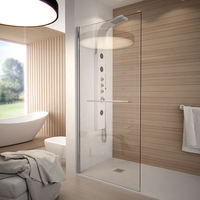 Ventes directes usine : Cabines de douche d'angle sur mesure, unités de douche, parois de douche avec portes coulissantes en verre, modèle droit, à prix réduit