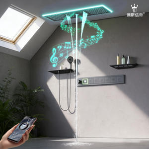 <b>Light</b> Luxury Home Multi-Functional Stainless Steel <b>Shower</b> Head Set Gunmetal Gray Concealed <b>for</b> Bathrooms & Toilets - Product Image 4