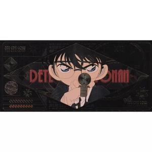 Marcapáginas con Grabado de Doble Cara, Diseño de Detective Conan, Edición Conmemorativa en Negro y Dorado, Tema de Ángel Navideño - Product Image 1