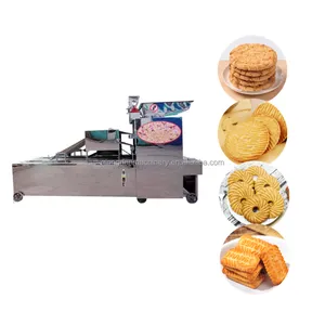 Machine automatique de fabrication de biscuits et biscuits petite ligne de production pour moulage de biscuits sandwich