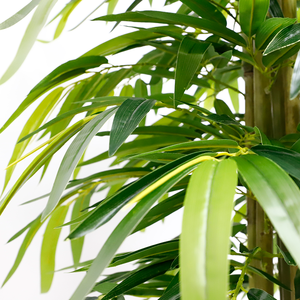 1.20 Hojas de Tela de Seda Artificial, Plantas Simuladas para Decoración de Jardín y Muebles, con Varillas Reales en Venta - Product Image 5