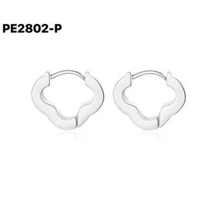 Amy Amy <b>Huggie</b> Earrings <b>Silver</b> Plated Alloy Women's Classic Fashion Jewelry Gift PE2802 - Product Image 1