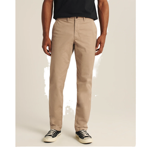 Pantalones de Golf Casuales Ligeros para Hombre, Estilo Vintage, Corte Regular, Cintura Elástica, Logotipo Personalizado, Tela de Lona, Corte Recto - Product Image 3