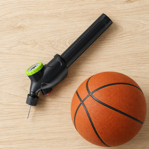 Pompe à air manuelle avec manomètre 80-130 PSI, valve Schrader, outil de gonflage de pneus léger en plastique - Product Image 5