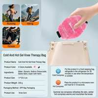 Attelle de Genou Réglable en Gel de Classe I avec Compresse Chaude/Froide Réutilisable pour le Soutien Sportif, les Inflammations et le Soulagement de la Douleur