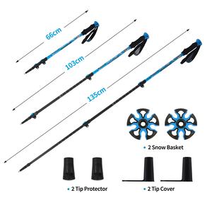 Kit Racchette da Neve XATP in Alluminio Leggero con Bastoncini da Trekking e Borsa per il Trasporto, per Uomini, Donne e Giovani, Adatte a Tutti i Terreni - Product Image 4