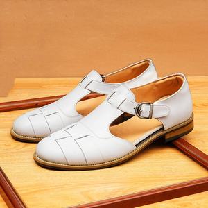 Nuevos zapatos de cuero para hombre, estilo casual de negocios, formales, con cordones, punta en pico, modernos y a la moda. - Product Image 5