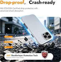 Coque de téléphone 3D à sublimation écologique, vierge, en TPU PC robuste 2-en-1, avec chargement magnétique sans fil et protection intégrale 360° pour OEM