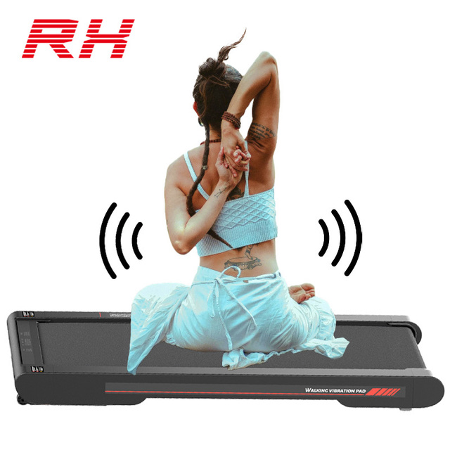Electric Cardio Exercise Machine Folding Gym Treadmill with Vibrating Walking Pad Manual Folding for Bodybuilding Training Home