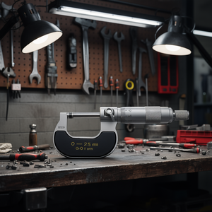 <b>Micrometer</b> 0-25 Mm 0.01 Mm Precision Measurement Tool For Metalworking - Product Image 3