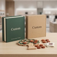 Plateau d'association des émotions en bois Montessori personnalisé en forme de pomme, jeu éducatif STEM pour la reconnaissance émotionnelle, cartes flash colorées