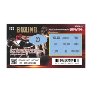 Impression de cartes de jeu de loterie en ligne internationales avec logo personnalisé et design anti-contrefaçon, billets de loterie à gratter numériques - Product Image 5