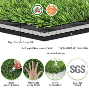 Gazon synthétique de haute qualité pour l'extérieur, tapis <span class=keywords><strong>d</strong></span>'herbe verte artificielle souple pour les terrains de jeux et les écoles - Product Image 3