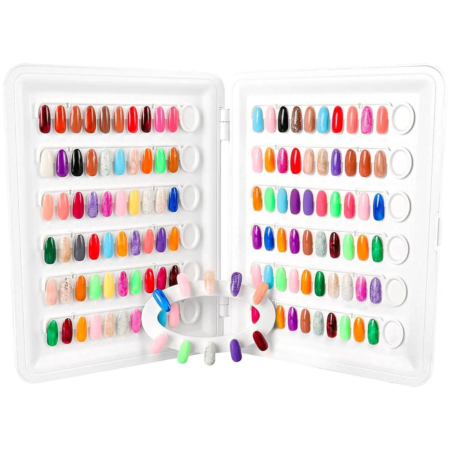 120 colori Gel Polish grafico Display Book Board Nail Art Stand Display leggero libro di carte a colori per unghie finte