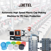 Machine de moulage par injection horizontale automatique JETEL pour couvercles en plastique et bocaux à conserve, marque personnalisable