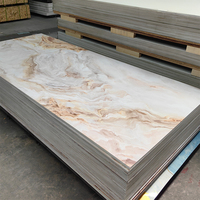 Panneaux muraux faciles à installer, imperméables, en PVC, imitation pierre et marbre UV, panneau mural décoratif pour l'intérieur, panneau de fond pour la maison