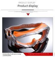Lunettes anti-buée en silicone UVEX personnalisables, design ventilé, haute flexibilité, longueur réglable, anti-impact pour la protection des yeux