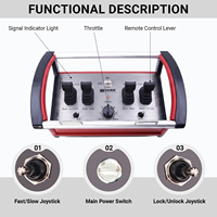 Transmisor/Receptor Inalámbrico Profesional BODI Automático de 4 Canales, DC 12V 24V, 433MHz, Alcance de 225M, IP68, para Uso Marino