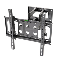 Support mural pour téléviseur en acier pivotant à 180 degrés avec VESA max 400x400 mm, mouvement complet réglable pour téléviseurs de 32 à 60 pouces