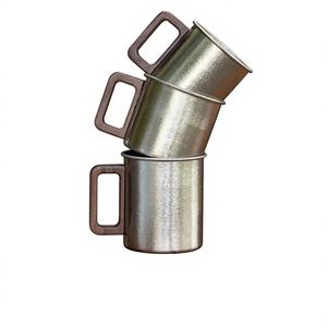 Mug de <span class=keywords><strong>camping</strong></span> en titane pur d'extérieur avec poignée en <span class=keywords><strong>bois</strong></span>, design portable anti-brûlure - Product Image 2