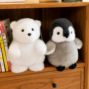 Peluche a Forma di Cane Bianco a Righe, Cuscino Morbido Adatto come Regalo Festivo per Ragazzi e Ragazze - Product Image 1