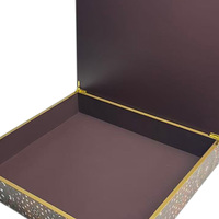 Peinture brillante Noix Emballage en bois Boîte cadeau de luxe au chocolat du Moyen-Orient Piano Laque Dates Ramadan Gâteau Boîte de rangement en bois