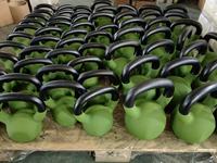 Moules de Kettlebells en fonte de haute qualité, écologiques et durables, 12 kg / 16 kg, Kettlebells de fitness colorés en gros