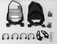 Rétroviseurs latéraux tout-terrain pour UTV avec éclairage LED en option (lot de deux) – Inclut un support à double pince pour ATV SxS – Logo personnalisé