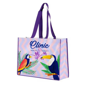 Bán buôn tùy chỉnh in PP dệt <span class=keywords><strong>Tote</strong></span> Túi sinh thái thân thiện thêm lớn hàng tạp hóa mua sắm Giao hàng nhanh cho quảng cáo - Product Image 3