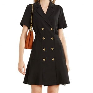 Nuevo Vestido de Falda Profesional Ajustado de Poliéster con Estampado Floral Vintage y Cintura Natural para Mujer - Product Image 1