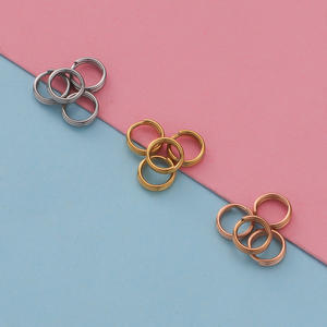 Üretim paslanmaz çelik 6mm açık Jump yüzükler çift döngüler Split yüzükler konnektörler DIY anahtarlık takı yapımı - Product Image 3